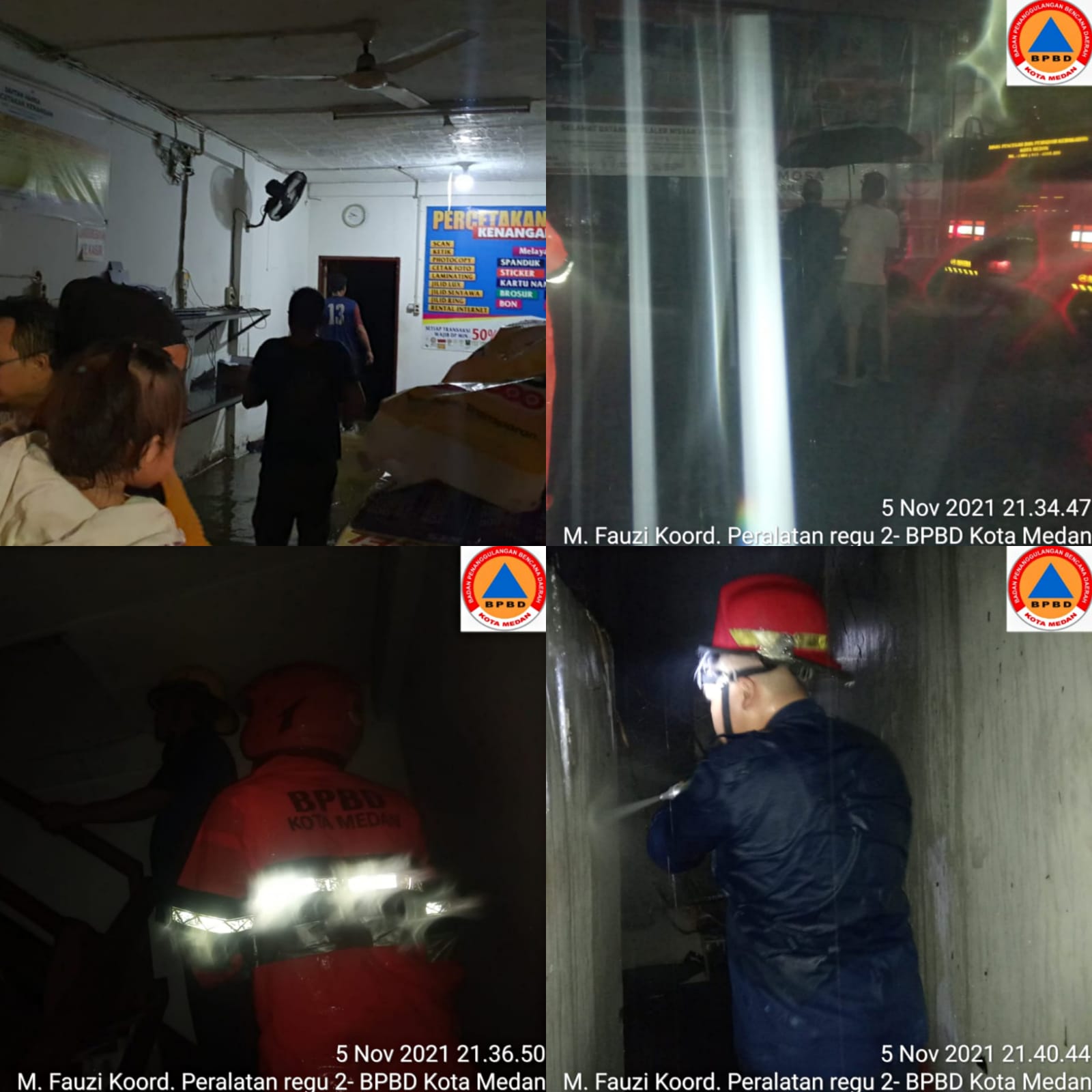 Kebakaran di Jalan S.M Raja Simpang Alfalah Lingk. II  Kel. Harjosari I, Kec. Medan Amplas.
